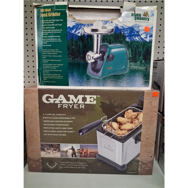 OPEN COUNTRY200 WATT MEAT GRINDER/GAME DEEP FRYER