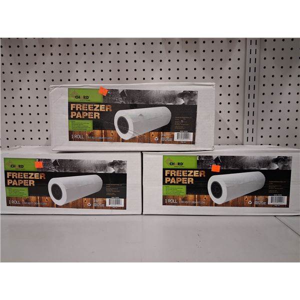 3- 15" X 450' ROLLS OF FREEZER RAP