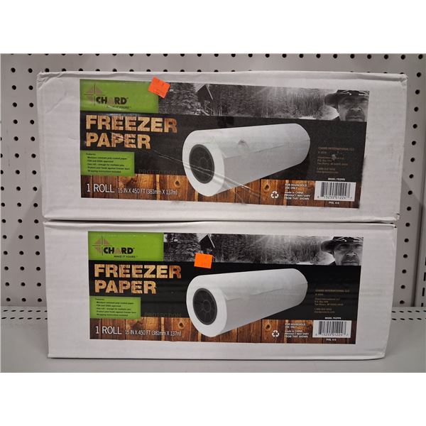 2- 15" X 450' ROLLS OF FREEZER RAP