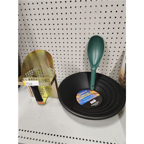 GOLD PAN, GOLD SHOVEWL, & GARRETT SAND SCOOP
