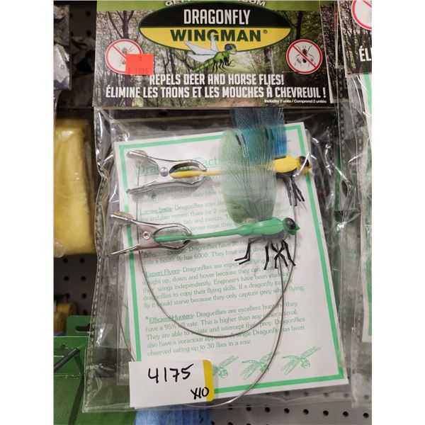 10 DRAGON FLY WINGMAN DOUBLE PACK DEER & HORSE FLY REPELLENT