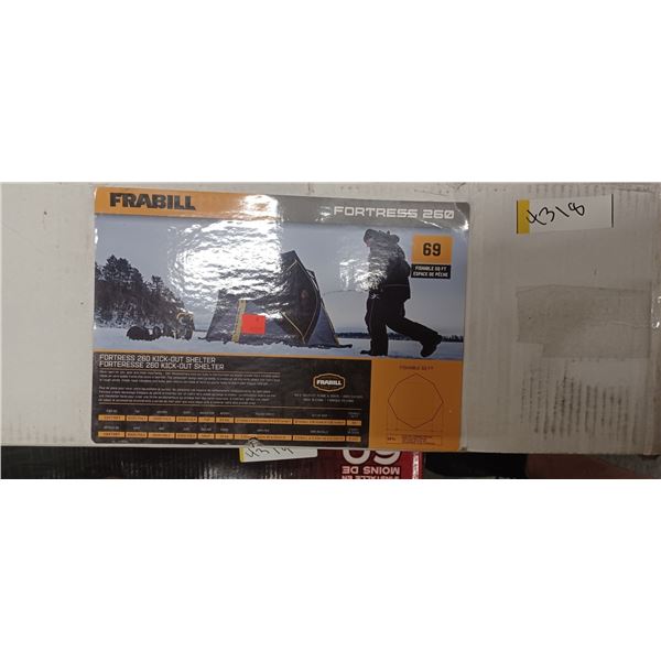 FRABILL FORTRESS 260 KICKOUT SHELTER 80"-80"- 80"  $490.00