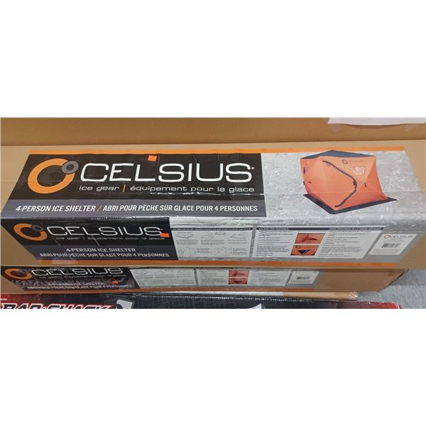 CELSIUS 4 PERSON ICE SHELTER  $350.00
