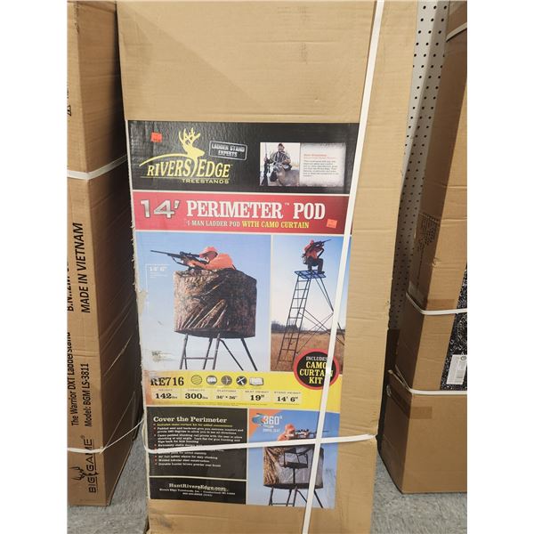 14' PERIMETER RIVER'S EDGE,POD, C/W CAMO CURTAIN  $459.00