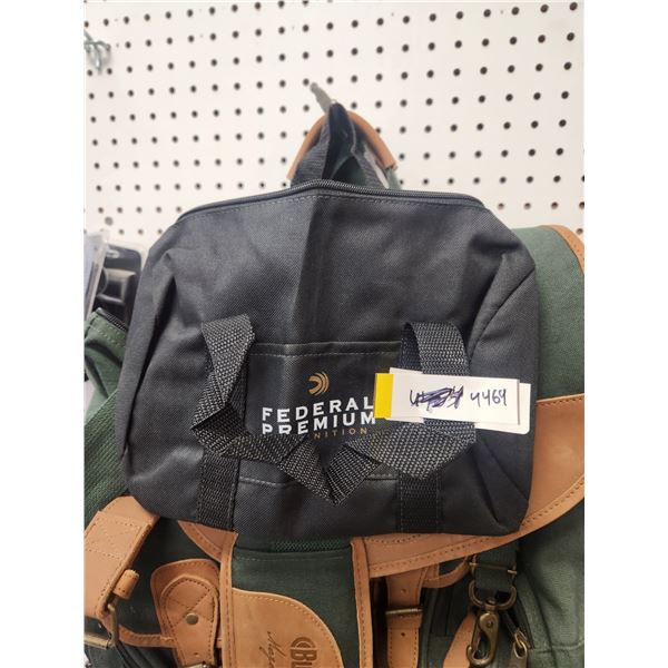 BUSHNELL BACK PACK, RUGER BAG & MOSSY OAK BOOK BAG