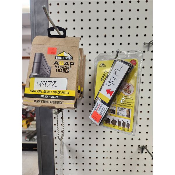 3X BUTTLER CREEK UNIVERSAL SPEED LOADERS + 6-MINI 14 SPEED LOADER