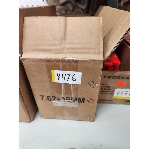 200 ROUNDS OF 7.62 X 39MM 122 GRAIN, PAL REQUIRED, NO SHIPPING