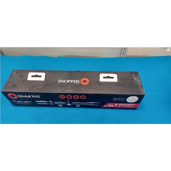 SIMMONS 8 POINT 3-9 X 40MM - INCLUDES 1" WEAVER RINGS
