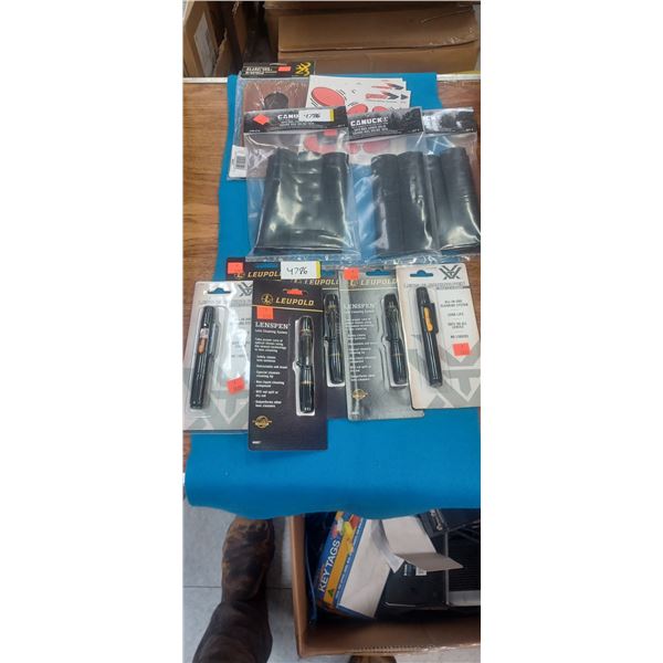 ASSORTED LENS PENS & 1913 RAIL COVERS