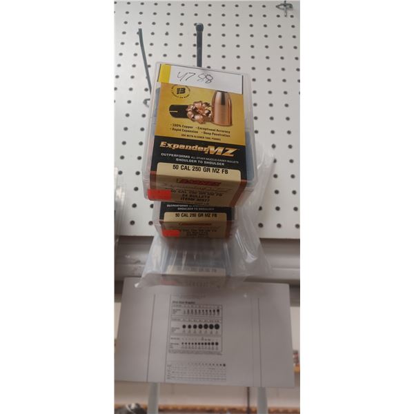 3 BOXES BARNES 50 CAL 250 GRAIN