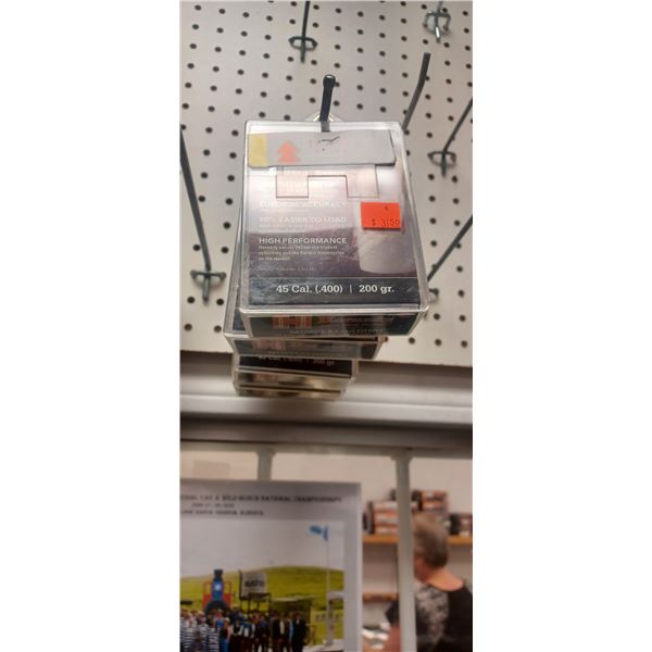 4 PACK OF HORNADY 50 CAL. 200 GRAIN
