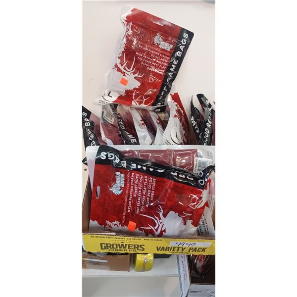 KOOLA BUCK 4 LARGE + 5 SMALL BLOOD RED MEAT BAGS