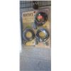 Image 2 : 2 - 3 PIECE CABLE LOCK AND BUCKET OF ASSORTED FLAGGING TAPE