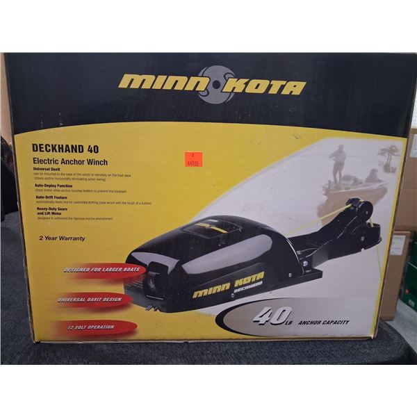 MINNKOTA  ELECTRIC ANCHOR WINCH MOD DECK HAND 40
