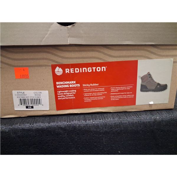 REDINGTON  BENCHMARK WADING BOOT  STICKY BOTTOM  SIZE 8