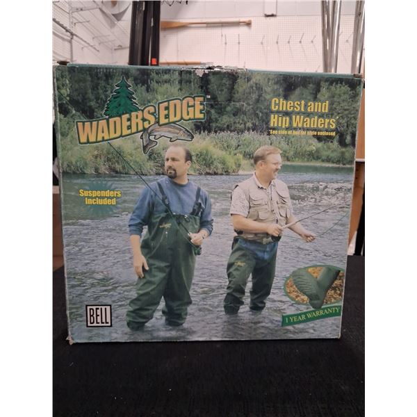 WADERS EDGE HIP WADER'S ONE SIZE 8 AND TWO SIZE 11