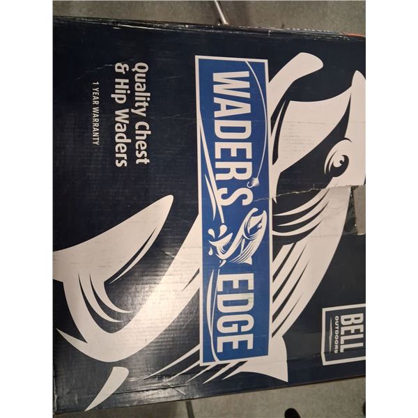 WADER'S EDGE HIP/CHEST WADER'S. ONE SIZE 5, TWO SIZE 8, AND ONE SIZE 9