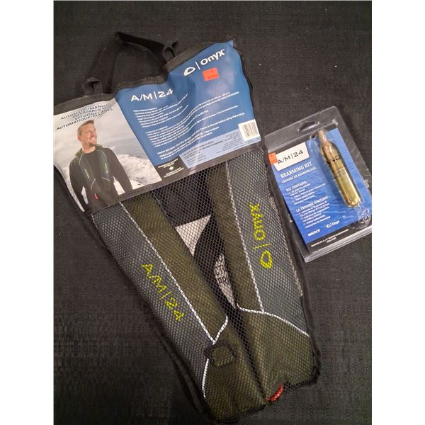 ONYX AUTOMATIC / MANUAL INFLATABLE PFD W/ REARMING KIT - 2PC