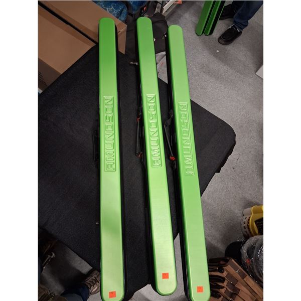 AMUNDSON LIME GREEN FLY ROD CASES 40" X 3 ITEMS