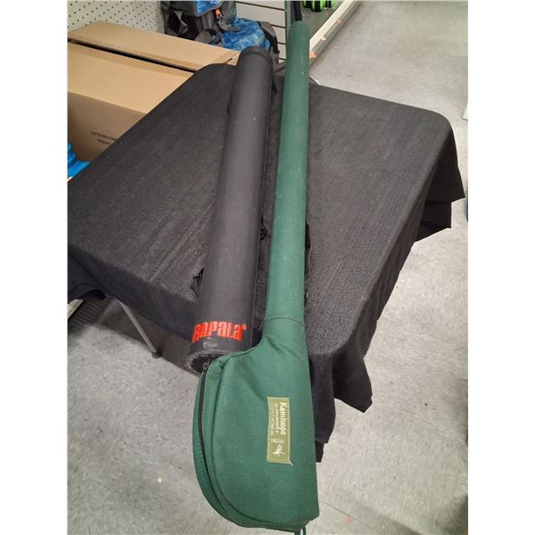 FLY ROD CASES RAPALA/DRAGONFLY - TWO/FOUR PIECE 32"/47" LONG - 2 ITEMS