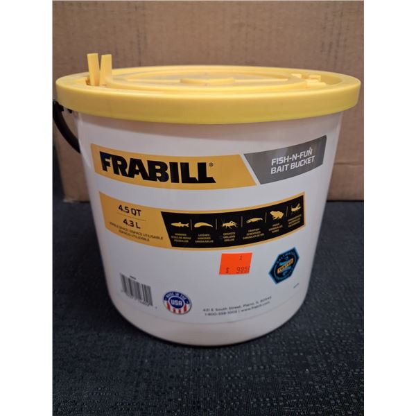 FRABILL 4.3L FISH N' FUN BAIT BUCKET - 6 BUCKETS