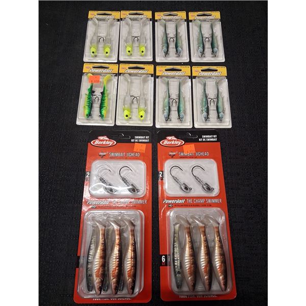 BERKLEY MINNOTATORS, BERKLEY SWIMBAIT JIGHEADS - 10 PC