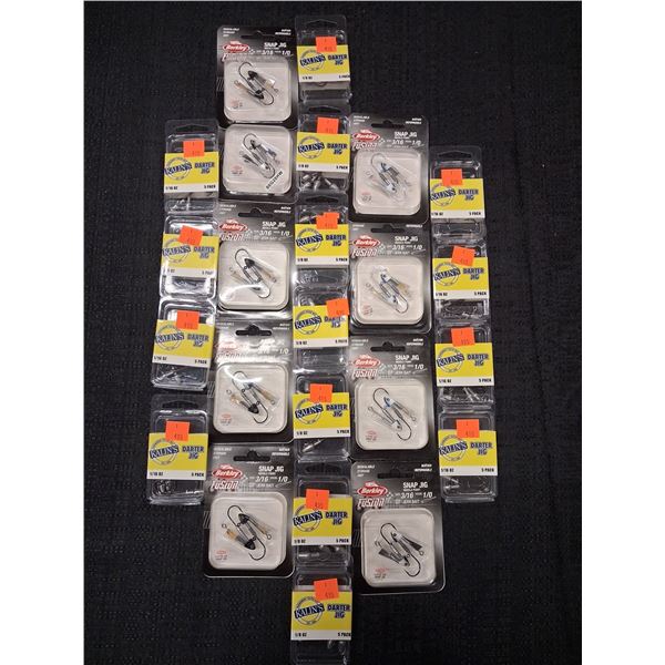 BERKLEY FUSION SNAP JIGS, 18 DARTER JIGS, 1/16 DARTER JIGS - 24PC