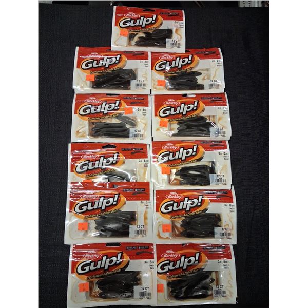 BERKLEY GULP BLACK LEECHES 3" - 11PC