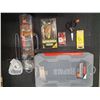 Image 1 : RAPALA TACKLE BOX W NET, BASS TACKLE, LUNK HUNT, GUMDROPS, JIGS, SCISSORS & NET - 7PC