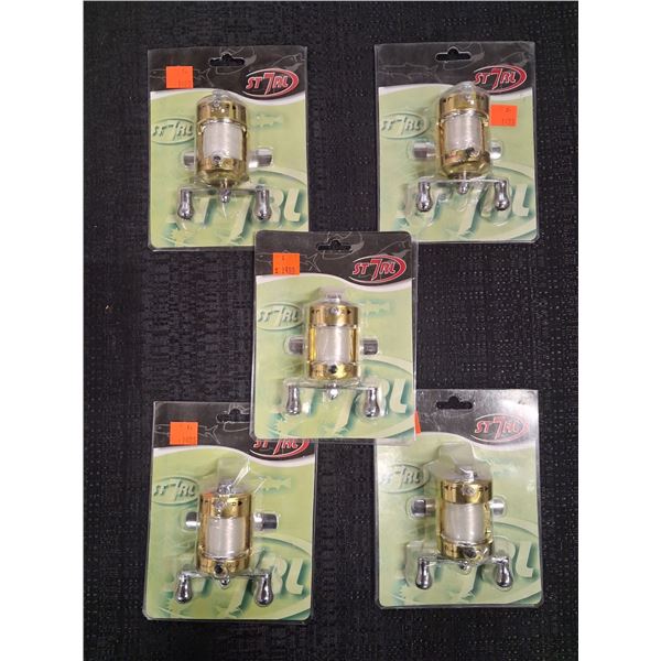 LOT OF 5 ICE FISHING REELS