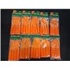 Image 1 : WHIZKERS 6" ORANGE TUBE JIGS - 10 ITEMS