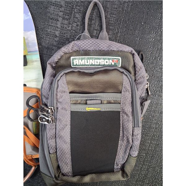 SILVERPOND CHEST PACK, FISHPOND ROD/REEL CRADLE - 2 ITEMS