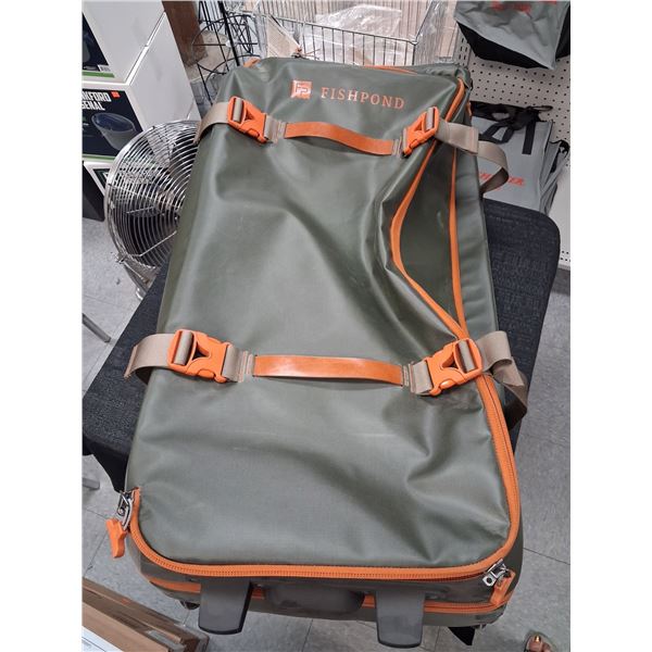 FISHPOND STORMSHADOW ROLLING WATERPROOF DUFFLE BAG, LARGE CAPACITY W/ WHEELS & RETRACTABLE HANDLE - 