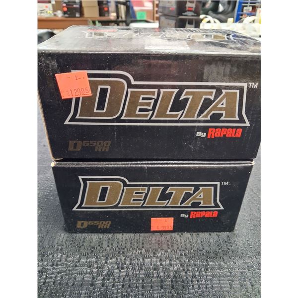 RAPALA DELTA MODEL D6500 - R.H. LEVELWIND - 2 REELS PER LOT