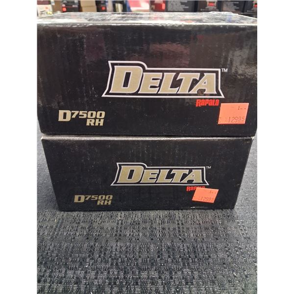 RAPALA DELTA MODEL D7500 - R.H. LEVELWIND - 2 REELS PER LOT