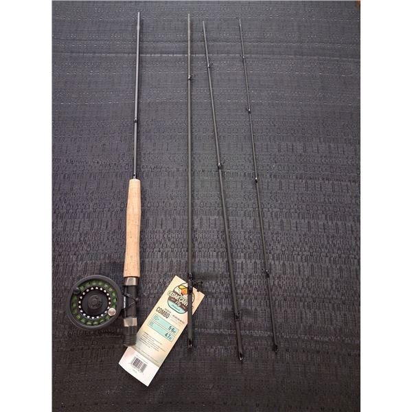 CEDAR CANYON 4 PC. FLY ROD & REEL - 9" 5/6WT - NO CASE