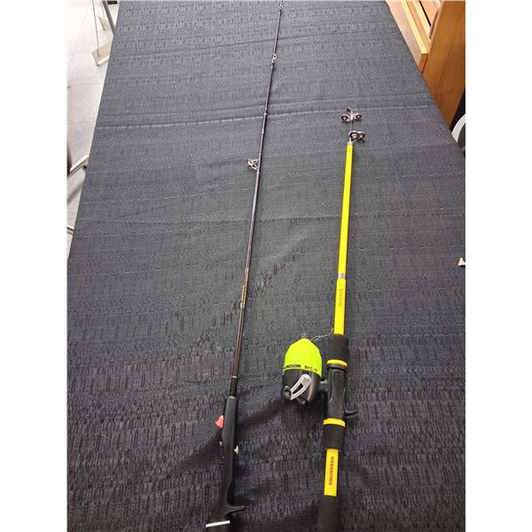 AMUNDSON COLLAPSIBLE ROD & REEL COMBO & CASTING ROD 5'6"
