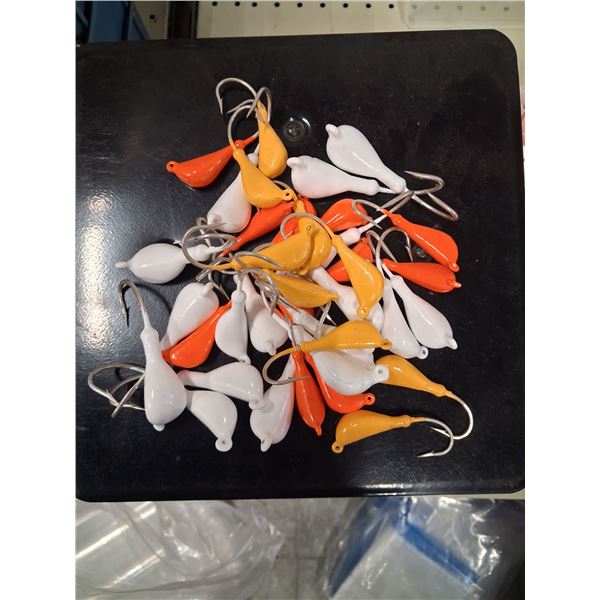 3LBS OF ASSORTED BANANA HEAD JIGS - 1OZ, 2OZ, 3OZ