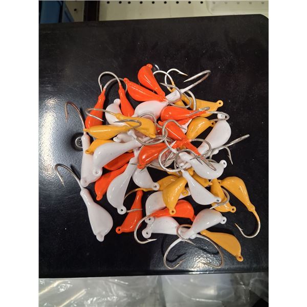 3LBS OF ASSORTED BANANA HEAD JIGS - 1OZ, 2OZ, 3OZ