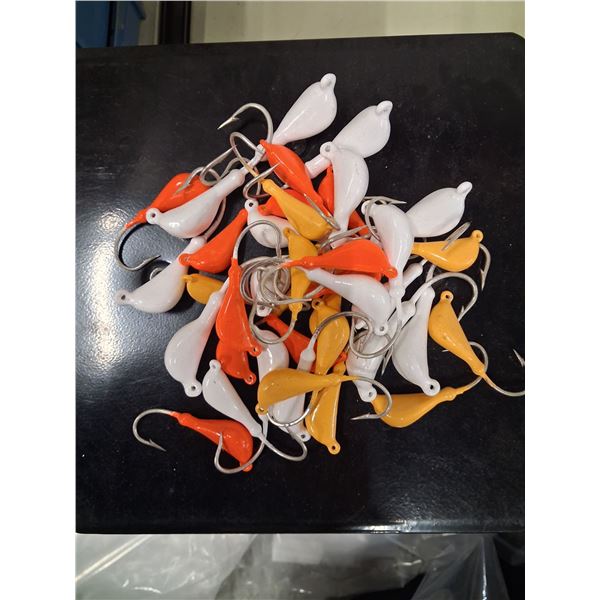 3LBS OF ASSORTED BANANA HEAD JIGS - 1OZ, 2OZ, 3OZ