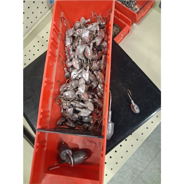 APPROX. ASSORTED 5LBS LEAD JIG HEADS