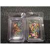Image 1 : 2 - 50 PACKS OF ASSORTED WIRE WORMS / ICE JIGS