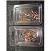 Image 1 : 2 - 50 PACKS OF ASSORTED WIRE WORMS / ICE JIGS