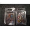 Image 1 : 2 - 50 PACKS OF ASSORTED WIRE WORMS / ICE JIGS