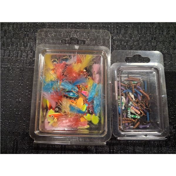 2 - 50 PACKS OF ASSORTED WIRE WORMS / ICE JIGS