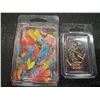 Image 1 : 2 - 50 PACKS OF ASSORTED WIRE WORMS / ICE JIGS