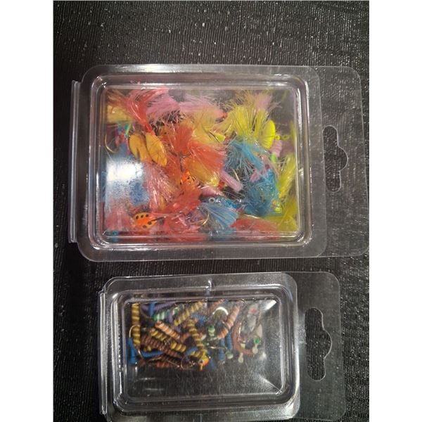 2 - 50 PACKS OF ASSORTED WIRE WORMS / ICE JIGS