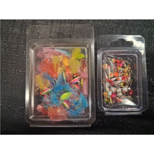 2 - 50 PACKS OF ASSORTED ICE FISHING JIGS