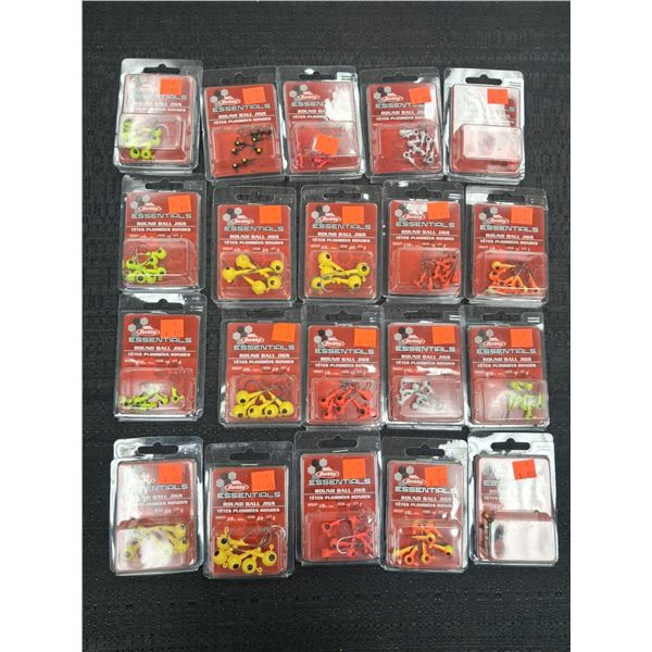BERKLEY JIGS - ASSORTED SIZES AND COLORS - 20 ITEMS