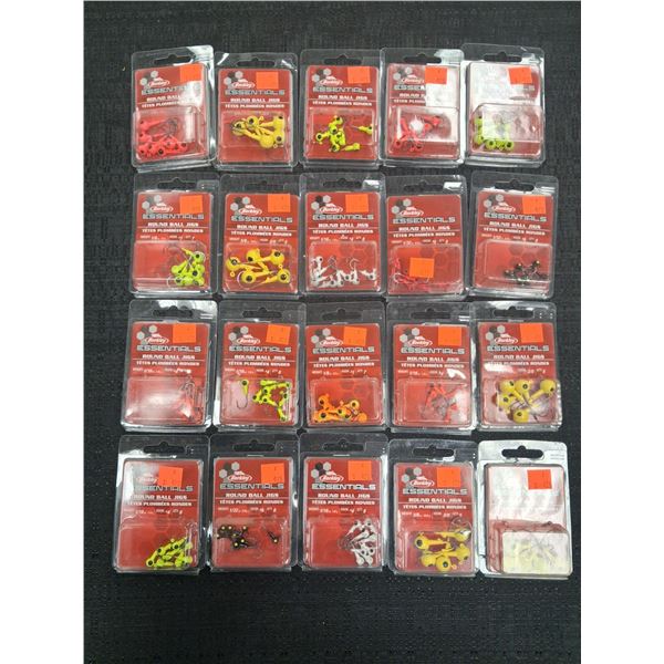 BERKLEY JIGS - ASSORTED SIZES AND COLORS - 20 ITEMS